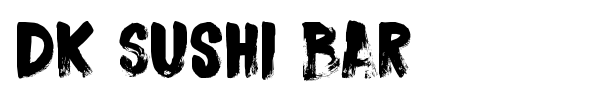 DK Sushi Bar font preview